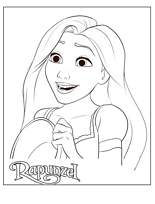 coloriage raiponce rapunzel